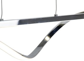 Candeeiro suspenso de design em aço incluindo LED regulável em 3 etapas - Sander Design