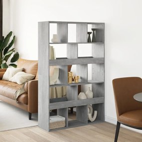 vidaXL Divisória 100x33x156,5 cm derivados de madeira cinzento cimento