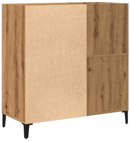 Armário discos 84,5x38x89cm deriv. madeira carvalho artisiano