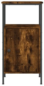 Mesa cabeceira 41x31x80 cm derivados de madeira carvalho fumado