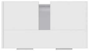 Armário de casa de banho derivados de madeira branco
