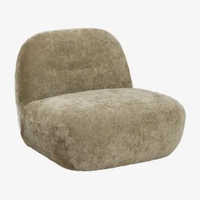 Cadeira Giratória Em Chenille Sernin Chenille Verde Sálvia - Sklum