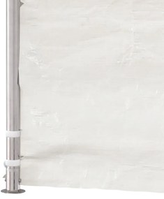 Gazebo com telhado 17,84x5,88x3,75 m polietileno branco