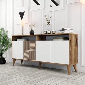 Console Milan – Walnut White – 160 cm x 78 cm x 35 cm
