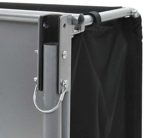 Reboque p/ bicicleta preto e amarelo 65 kg