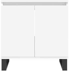 Armário de casa de banho 58x33x60 cm derivados madeira branco