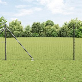 Cerca Hexagonal vidaXL Cinza 1.2x100 m Aço