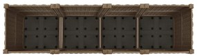Canteiro elevado 160x40x38 cm polipropileno