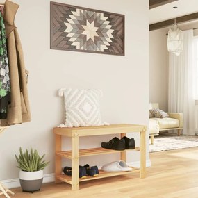 vidaXL Sapateira com 3 prateleiras 70x27,5x45 cm bambu