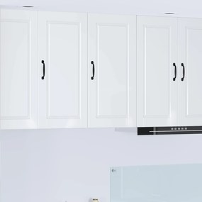 vidaXL Armário de Cozinha com porta Branco Brilhante 40 x 31 x 80 cm