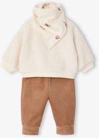 Conjunto de 3 peças para recém-nascido bebé cru