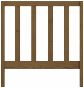 Cabeceira de cama 95x4x100 cm pinho maciço castanho mel