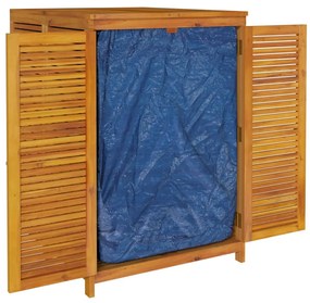 Caixa de arrumação para jardim 140x87x104 cm acácia maciça