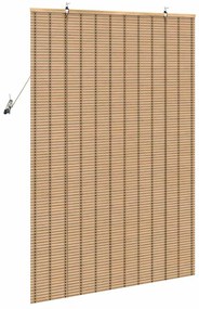 Persianas e Sombras para Janela Marrom Claro 110 x 160 cm Bambu