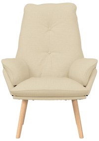Poltrona Relaxante em Tecido Creme