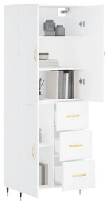 Armário alto 69,5x34x180 cm derivados de madeira branco