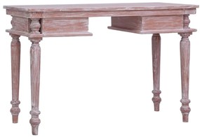 Secretária 115x50x78 cm madeira de mogno maciça