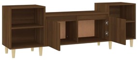 Móvel de TV 160x35x55 cm derivados de madeira carvalho castanho