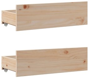 Cama com estante sem colchão 140x200 cm pinho maciço