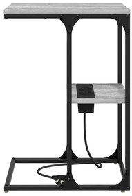 Mesa-de-cabeceira Cinza sonoma 41.5 x 26 x 60.5 cm