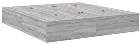 Estrado de Cama Cinzento Sonoma 200x200 cm