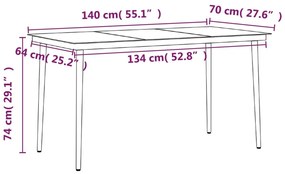 7 pcs conjunto de jantar p/ jardim c/ almofadões cinza e preto