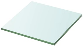 vidaXL Prateleira de vidro 30x30 cm transparente