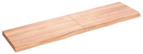 Prateleira de parede 120x30x(2-4) cm carvalho tratado castanho
