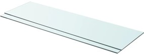 vidaXL Prateleiras 2 pcs 90x25 cm vidro transparente