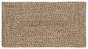 vidaXL Tapete Natural e preto 60 x 110 cm Juta