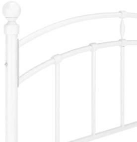 Estrutura de cama 120x200 cm metal branco