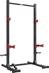 SPORTNOW Power Tower Squat Rack Barra de tração independente com largura ajustável Suportes para anilhas Landmine | Aosom Portugal