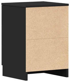 Mesa de cabeceira 38x35x56 cm derivados de madeira preto