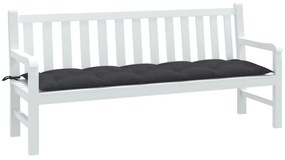 Almofadão p/ banco jardim 180x50x7cm mesclado tecido antracite