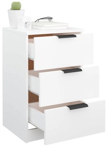 Mesa de cabeceira 40x36x65 cm branco