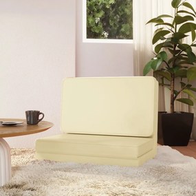 vidaXL Colchão dobrável couro artificial branco