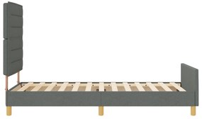 Cama vidaXL Cinza Escuro 80x200 cm em Tecido