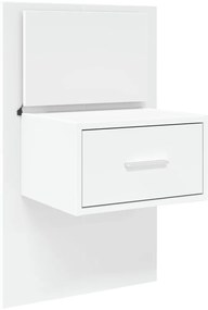 Cabeceira de cama c/ armários 160cm derivados de madeira branco