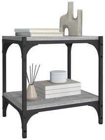 Móvel de TV 40x33x41 cm derivados madeira/aço cinzento sonoma