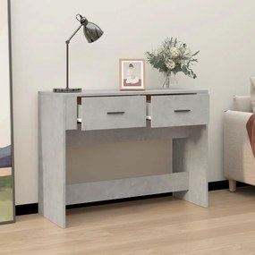 Mesa consola 100x39x75 cm derivados de madeira cinzento-cimento