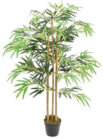 vidaXL Árvore de bambu artificial 730 folhas 120 cm verde