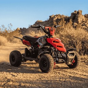 Mini Moto 4 elétrica para crianças Roan Raptor R4 500W Vermelha