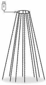 Cordão de luzes para árvore de Natal 400 luzes LED 400 cm