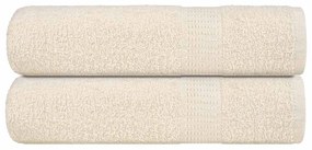 Toalhas de banho 2pcs 70x140 cm 360 gsm 100% algodão creme