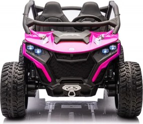 Carro elétrico infantil DRACO 24V 2 Lugares 4x4, Rodas Borracha Rosa