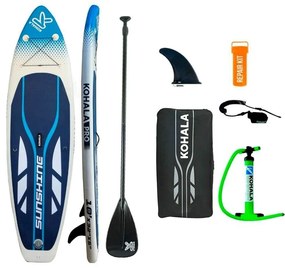 Prancha de Paddle Surf Insuflável com Acessórios Kohala Sunshine Branco (305 X 81 X 12 cm)