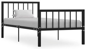 Estrutura de cama 90x200 cm metal preto