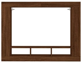 Móvel de TV 152x22x113cm derivados de madeira carvalho castanho