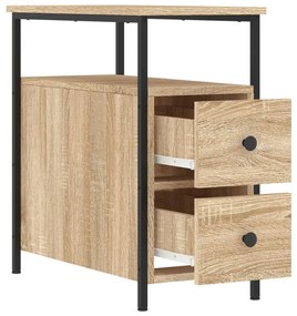 Mesa de cabeceira 30x60x60 cm derivados madeira carvalho sonoma