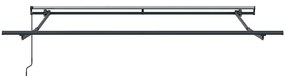 Toldo Retrátil Manual Vermelho e branco 350 x 250 cm